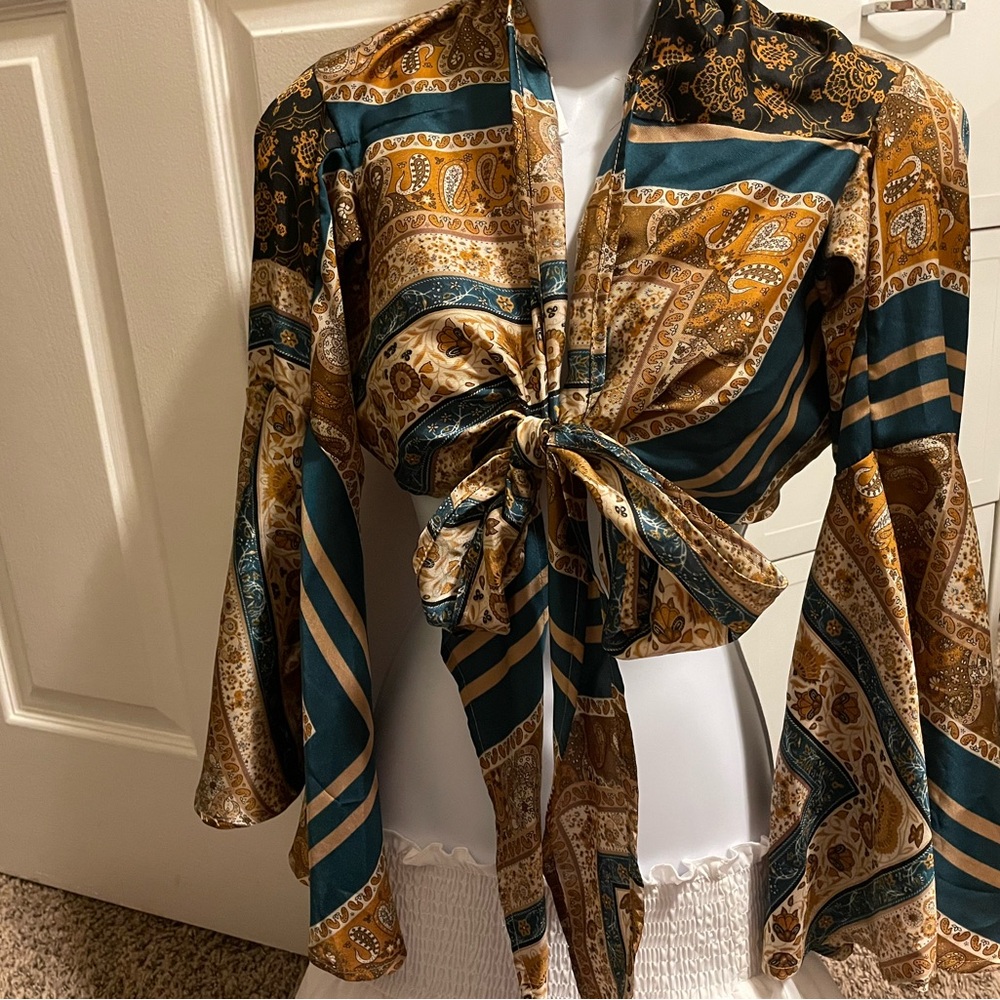Cider Multicolor Patterned Blouse